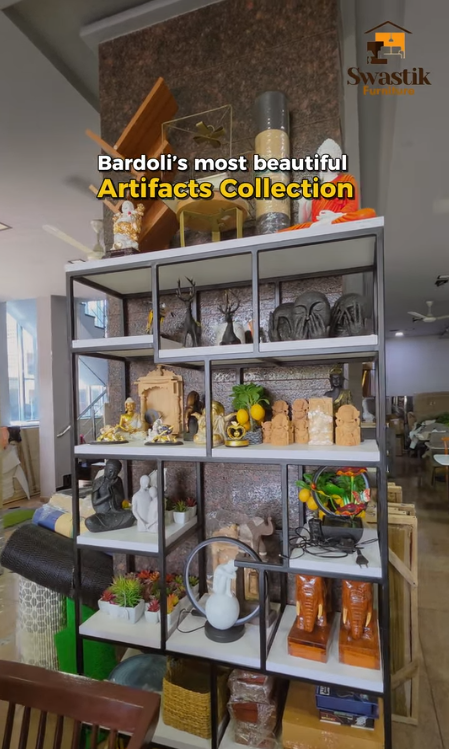 Decorative artefacts display - Swastik Furniture Bardoli